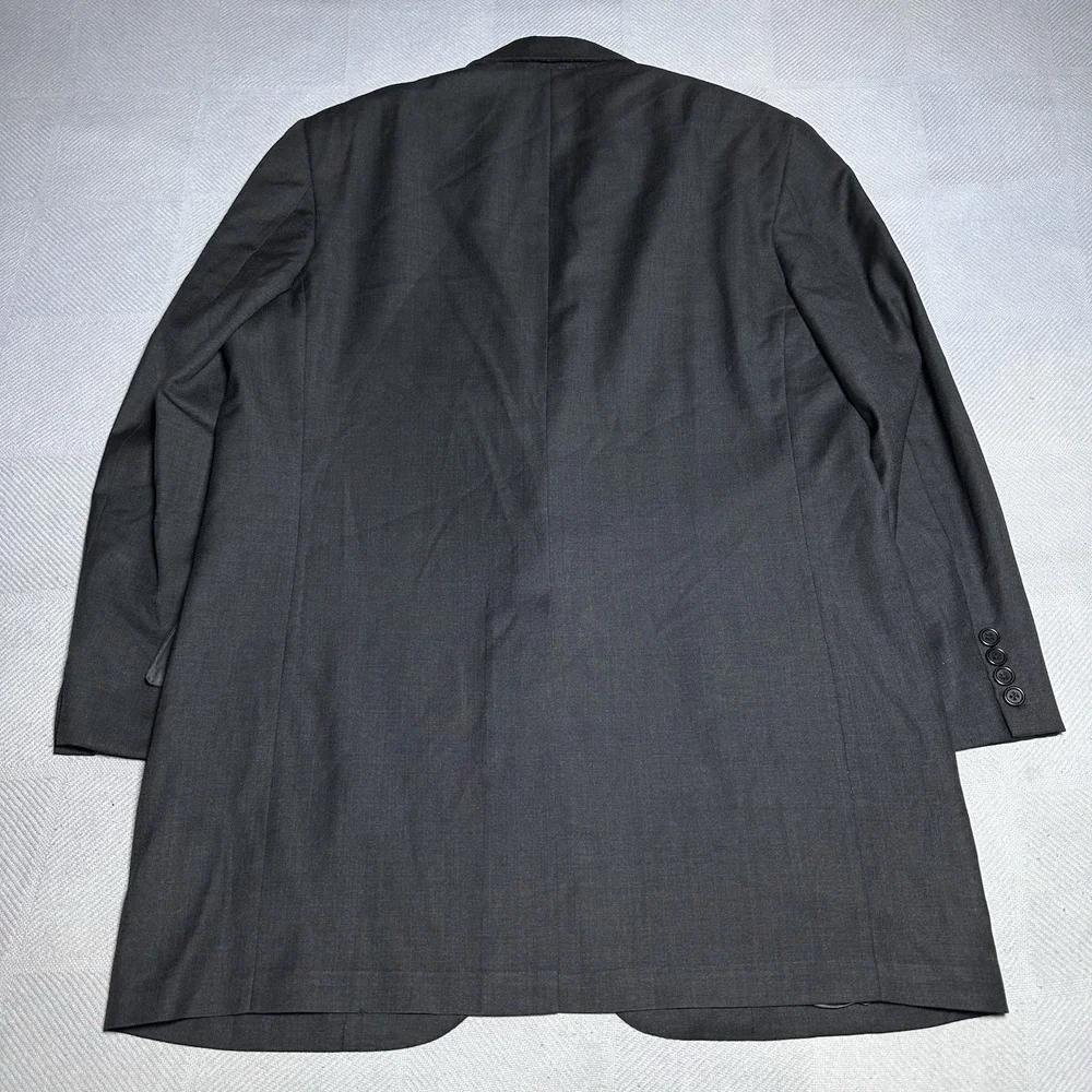 Vintage‎ Oxxford Clothes Blazer Mens 42L Black Wool Super 110's Unstructured